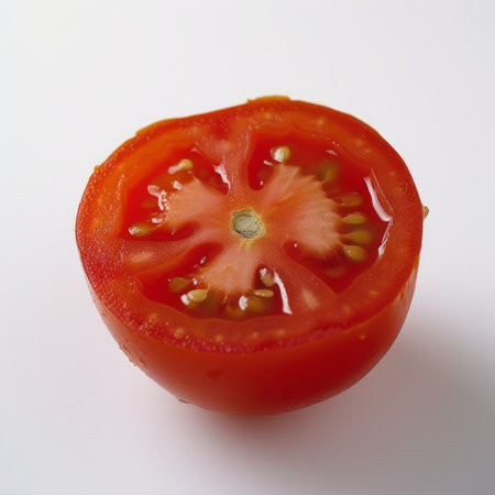 A cross section of a tomatoの素材