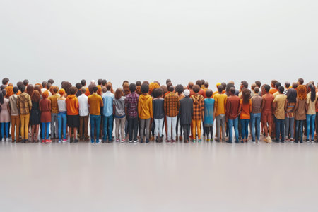 Crowd of People from Behindの素材