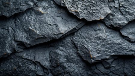 Black and gray slate rock stone texture backgroundの素材
