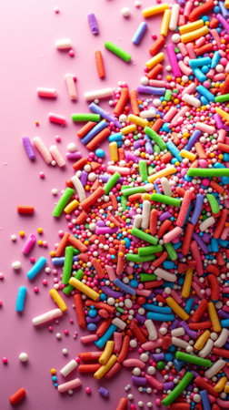 Colorful sprinkles backgroundの素材