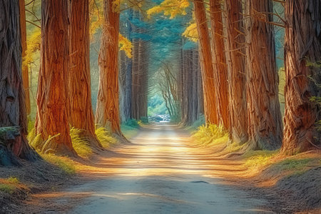 The Path Through the Redwood Forestの素材