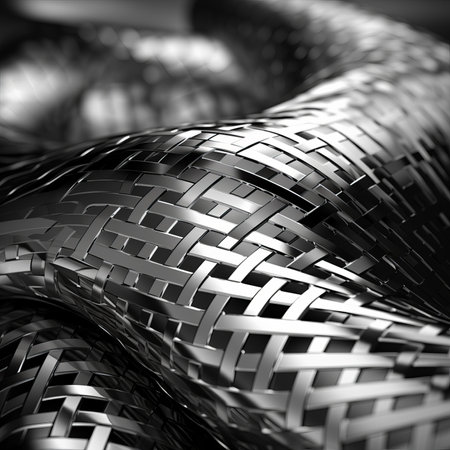 Abstract image of a shiny metal meshの素材
