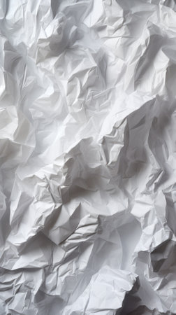 Crumpled white paper textureの素材