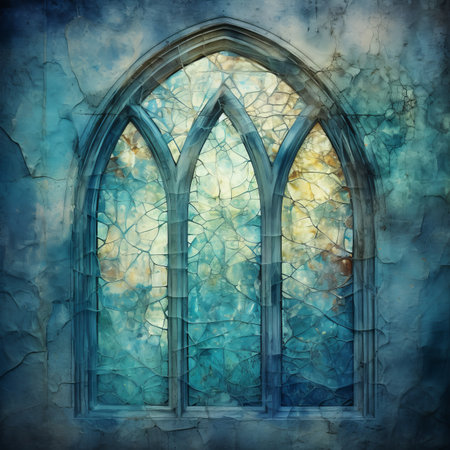 Blue Gothic Church Windowの素材