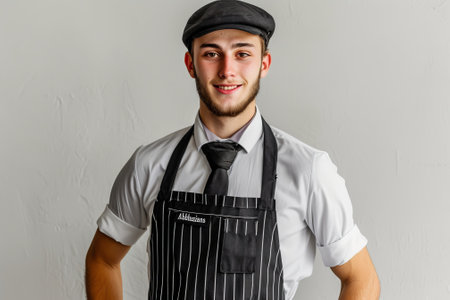 Portrait of a young butcherの素材