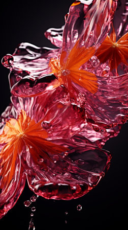 Flowers and liquidの素材