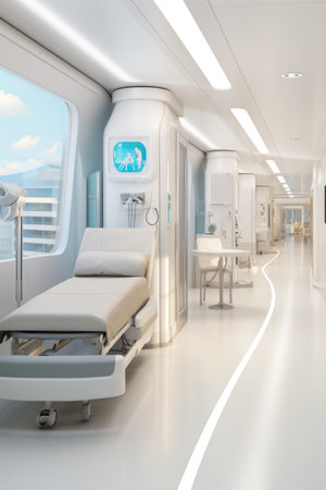 The hospital ward of the futureの素材