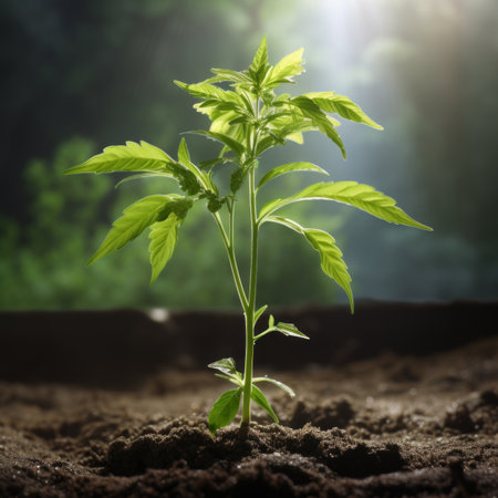 Growing cannabis at homeの素材