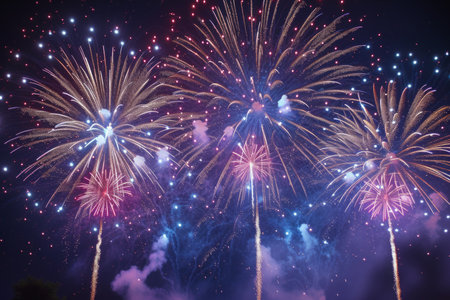 Igniting the Night Sky: A Symphony of Fireworksの素材