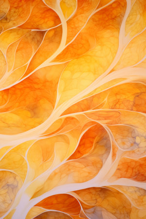 Abstract painting with orange and yellow colorsの素材