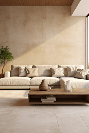 Bright and Airy Living Room With Neutral Colorsの素材