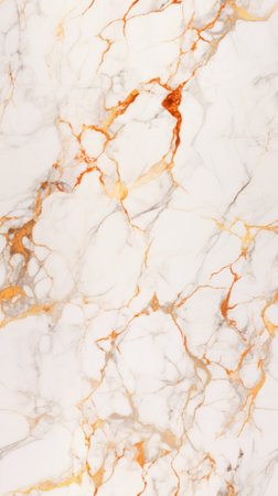 Elegant White Marble Texture with Golden Veinsの素材