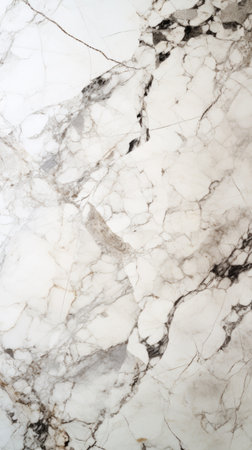 White marble texture background with gray veinsの素材