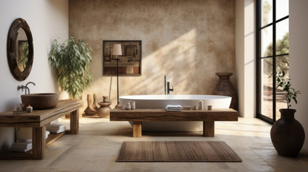 Bathroom With Natural Elementsの素材