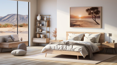 Desert Modern Bedroom Interior Designの素材