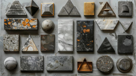 Geometric Shapes in Diverse Materialsの素材