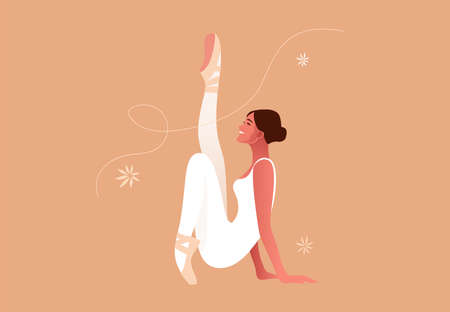 Beauty of classic ballet flat vector setのイラスト素材