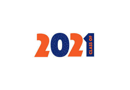 Class of 2021. Graduation 'Template for card