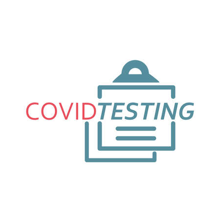 Test results concept and text iconのイラスト素材