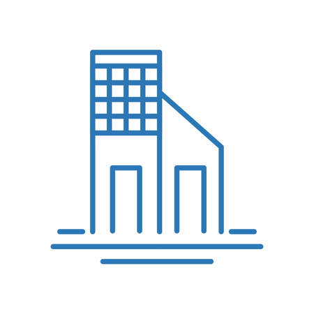 Abstract isolated city buildings iconのイラスト素材