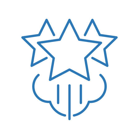 Modern abstract stars isolated icon