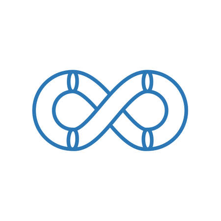 Modern infinity symbol isolated iconのイラスト素材