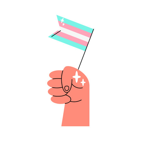 Powerful symbol of trans visibility and strengthのイラスト素材