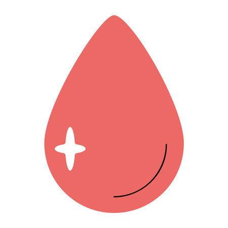 Medical Vector Illustration of Blood Donation Dropのイラスト素材