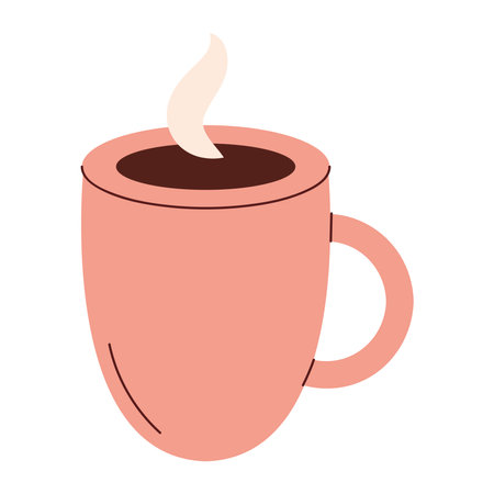 Minimalist Coffee Jar Icon for Kitchen Decorのイラスト素材