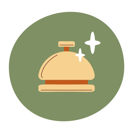 Minimal Coffee Notification Symbol in Flat Styleのイラスト素材