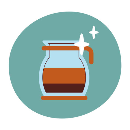 Minimalist Coffee Jar Icon for Kitchen Decorのイラスト素材