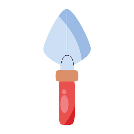 Flat Style Shovel Icon for Gardening and Construction Useのイラスト素材