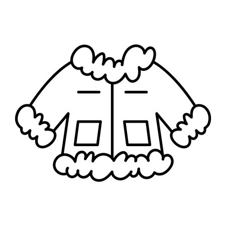 Cozy Wool Sweater Design for Cold Seasonのイラスト素材