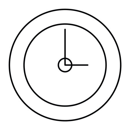 Classic and Timeless Wall Clock Vector Illustration