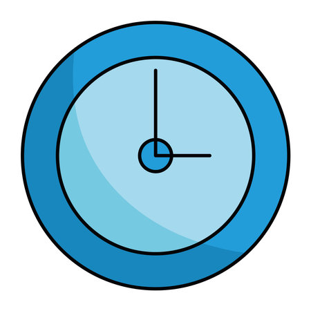Classic and Timeless Wall Clock Vector Illustrationのイラスト素材