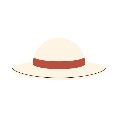 Trendy Summer Hat Vector Illustrationのイラスト素材