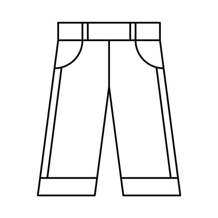 Modern Flat Vector of Jeansのイラスト素材