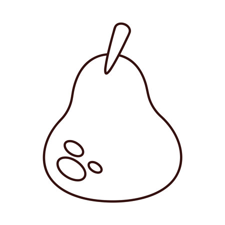 Cute and cheerful pear illustration designのイラスト素材