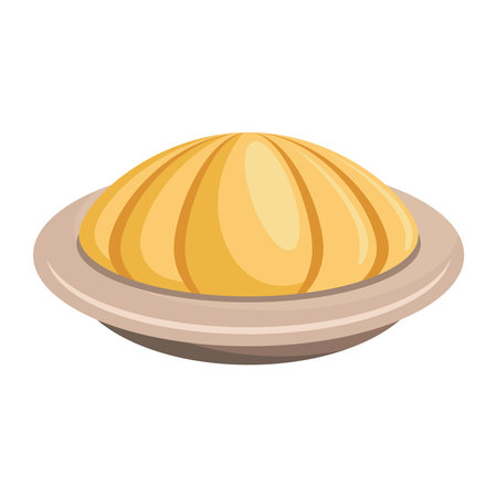 Minimal Flat Style Bread Vector