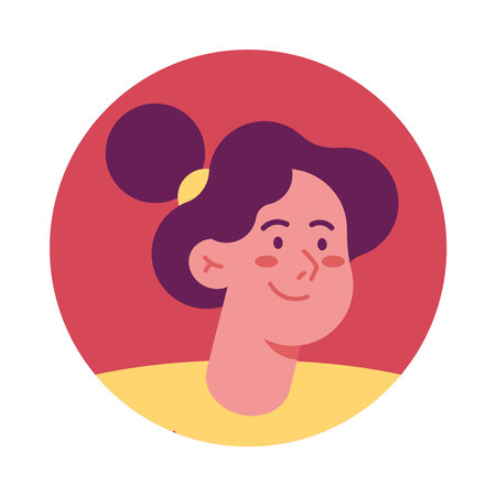 Flat Style Female Avatar Icon