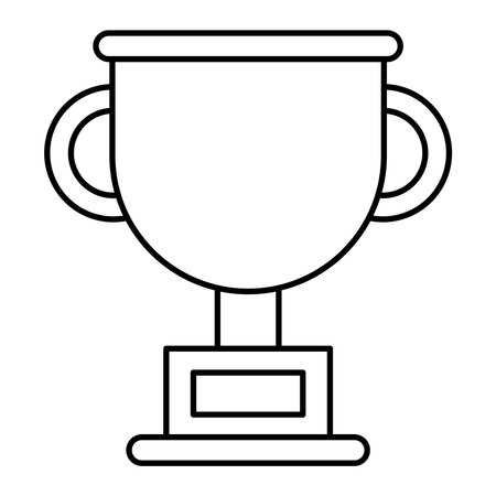 Flat Soccer Trophy Vector Illustrationのイラスト素材