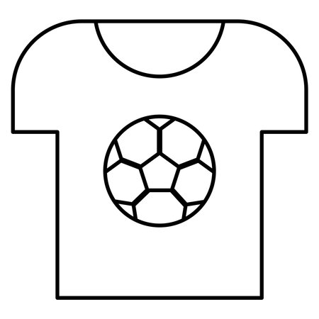 Flat Soccer Jersey Vector Illustrationのイラスト素材