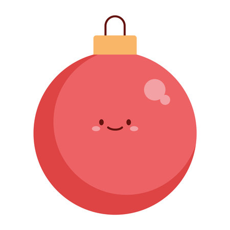 Colorful decorative Christmas baubles vector setのイラスト素材