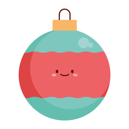 Colorful decorative Christmas baubles vector setのイラスト素材