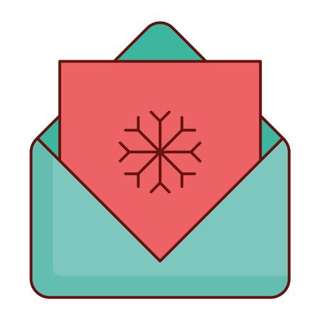 Festive Holiday Letter Vector Designのイラスト素材