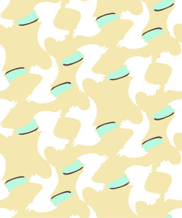 Geometric patterns of birdsのイラスト素材
