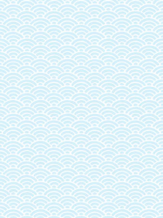 Blue Sea Wave/Wave Patternのイラスト素材