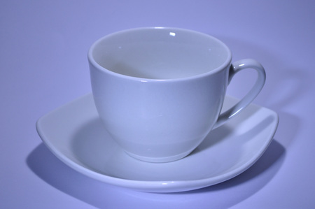 Cup of coffee with plateの写真素材