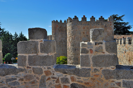 Walls of Avila, Spainの写真素材
