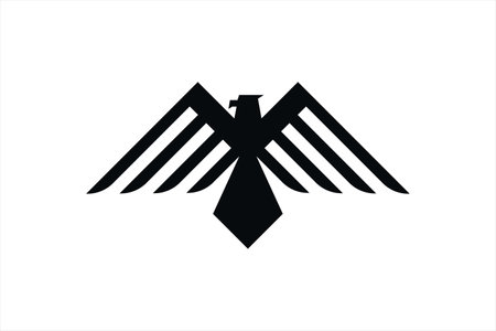 Falcon eagle flying bird isolated silhouetteのイラスト素材